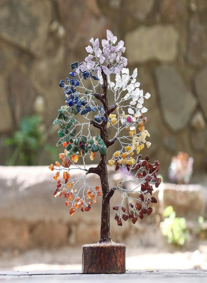 Improvhome Money Tree - Healing Crystals - Small Show Pieces for Shelves - Decorative Tree - 7 Chakra Tree - Desktop Decoration Items - Spiritual Gifts (150 Beads) - Image 3